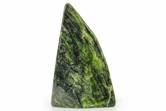 Free-Standing Polished Jade (Nephrite) - Afghanistan #383404